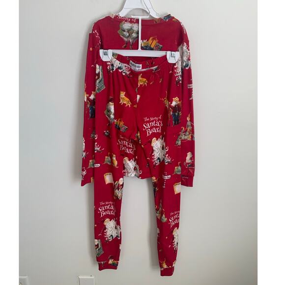 Books to Bed The Story of Santa's Beard pajamas NWT size 10 - Picture 3 of 4